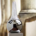 DUDU, stolní lampa, design Matyas Pavlík, český olovnatý křišťál, 2012