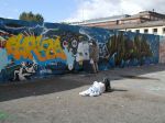 28 Stěna pro tvůrce graffiti v průmyslového zóně a  přístavu Suvilahti, které se postupně mění na kulturní centrum.