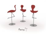 Michal Všianský, židle jako zvíře - flamingo