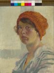 Zdeňka Čechová-Liebscherov á, Autoportrét, nedatováno, olej, plátno, 52 x 44,5cm, soukromá sbírka_small
