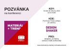 Konference Materiál + Trend - pozvánka