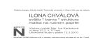 Ilona Chválová - Světlo - Barva - Struktura