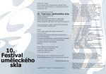 10. FESTIVAL  UMĚLECKÉHO  SKLA  V KARLOVÝCH  VARECH