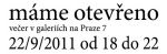 Máme otevřeno - večer v galeriích na Praze 7