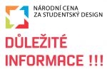 Informace pro nominované práce v soutěži o Národní cenu za studentský design 2012