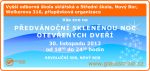 Předvánoční skleněná noc otevřených dveří