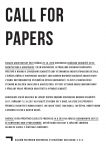 Call for papers 