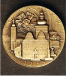 medaile Město Lanškroun – první písemná zmínka, 1996, tombak, ražení, sbírka MML